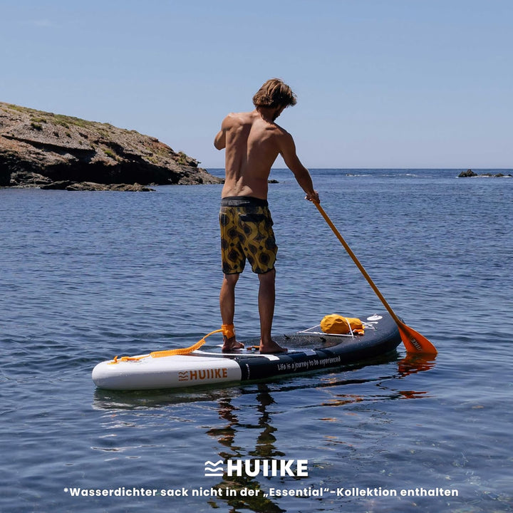 HUIIKE Stand Up Paddling Board mit Zubehör, Paddel, Finnen, Leash, Pumpe, Rucksack. SUP-Board Aufbla