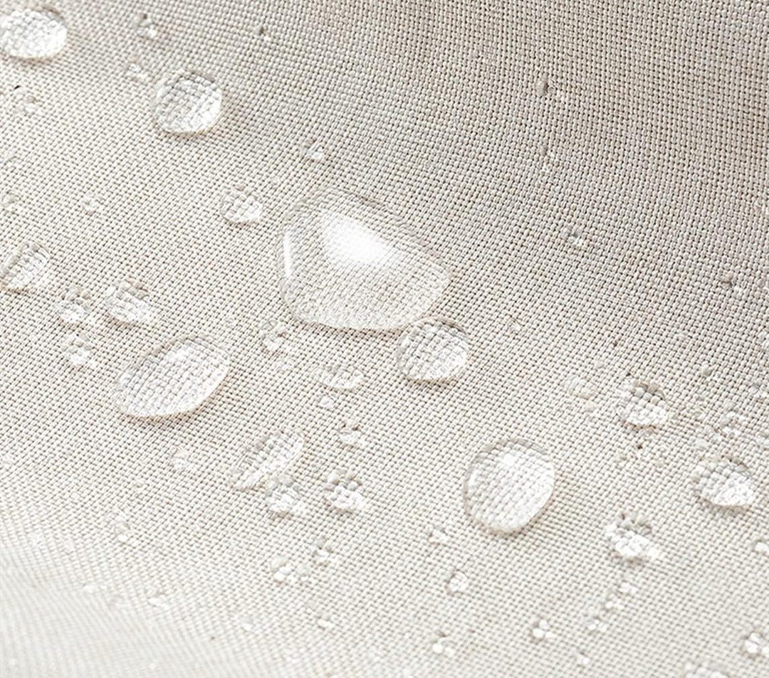 Premium Duschvorhang Leinen Stoff Textil 240x200cm Wasserdicht Anti-Schimmel für Badezimmer Hellblau