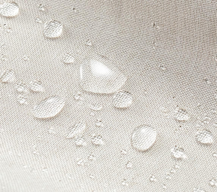 Premium Duschvorhang Leinen Stoff Textil 240x200cm Wasserdicht Anti-Schimmel für Badezimmer Hellblau