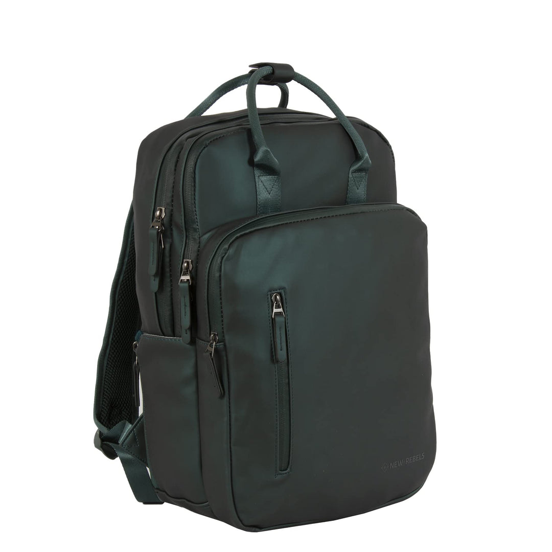 New Rebels Unisex William RUCKSACK (1er Pack) 28x16x44cm Metallic Green, 28x16x44cm Metallic Green