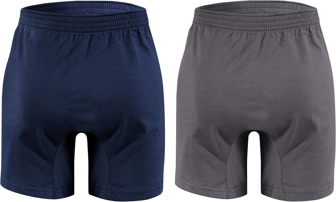 Sesto Senso Schlafanzughose Herren Kurz Baumwolle Pyjamahose 1er 2er Pack M 2er Pack - Dunkelblau +