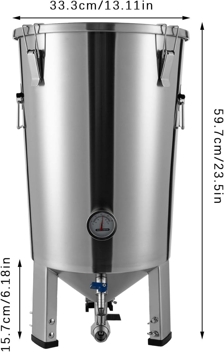 GäRtank GäRbehäLter Fermentation Herausnehmbaren GäRung EdelstahgäRtank Edelstahl Lagertank Mit KüHl