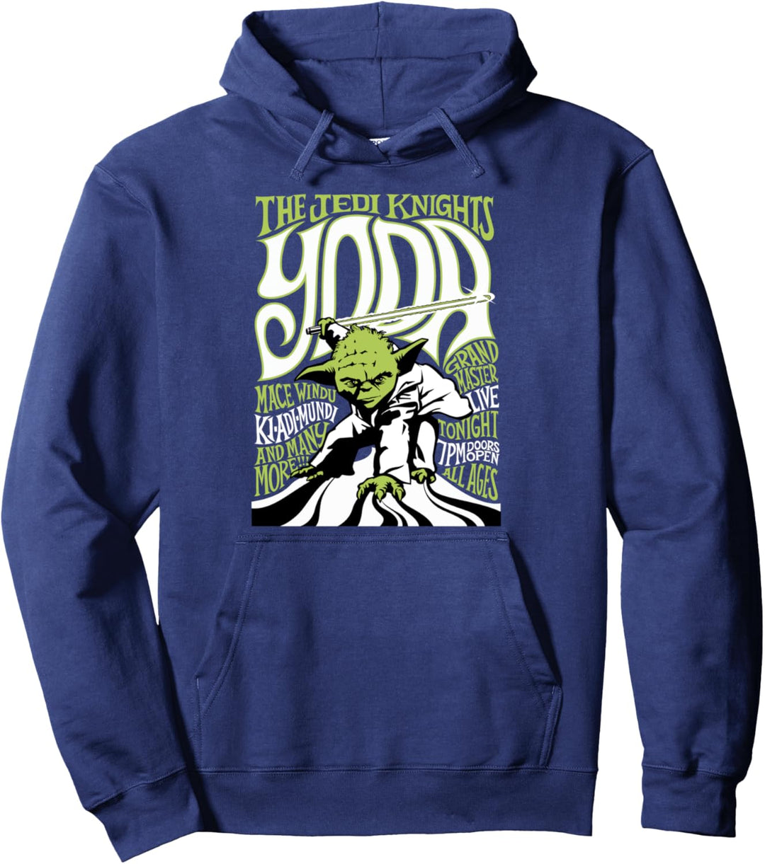 Star Wars Yoda The Jedi Knights Text Poster Pullover Hoodie