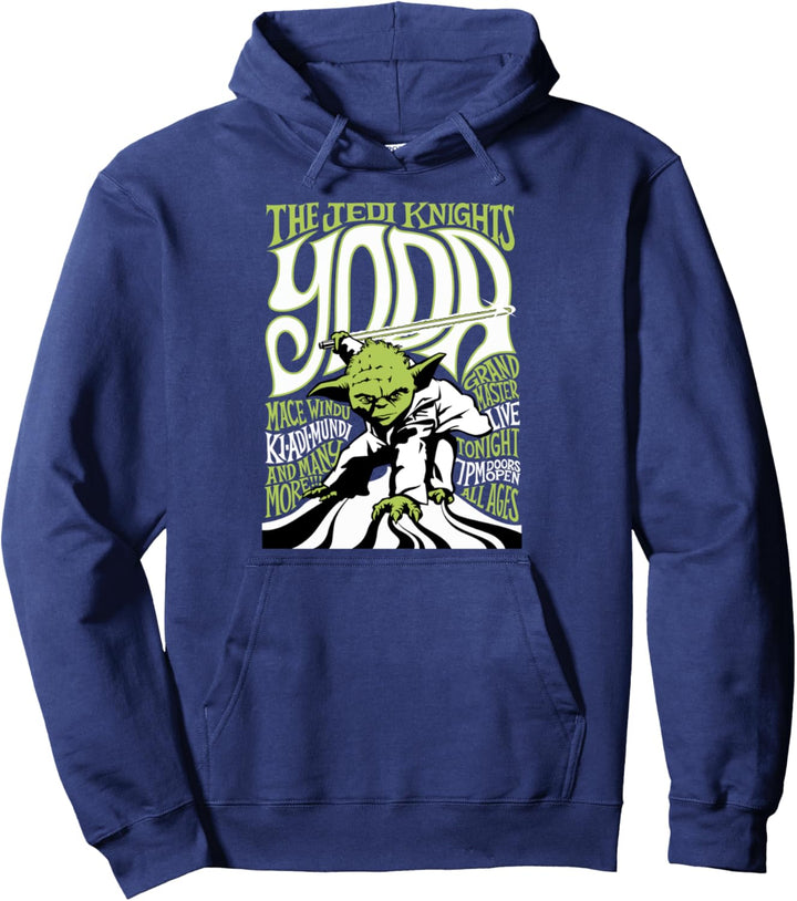 Star Wars Yoda The Jedi Knights Text Poster Pullover Hoodie