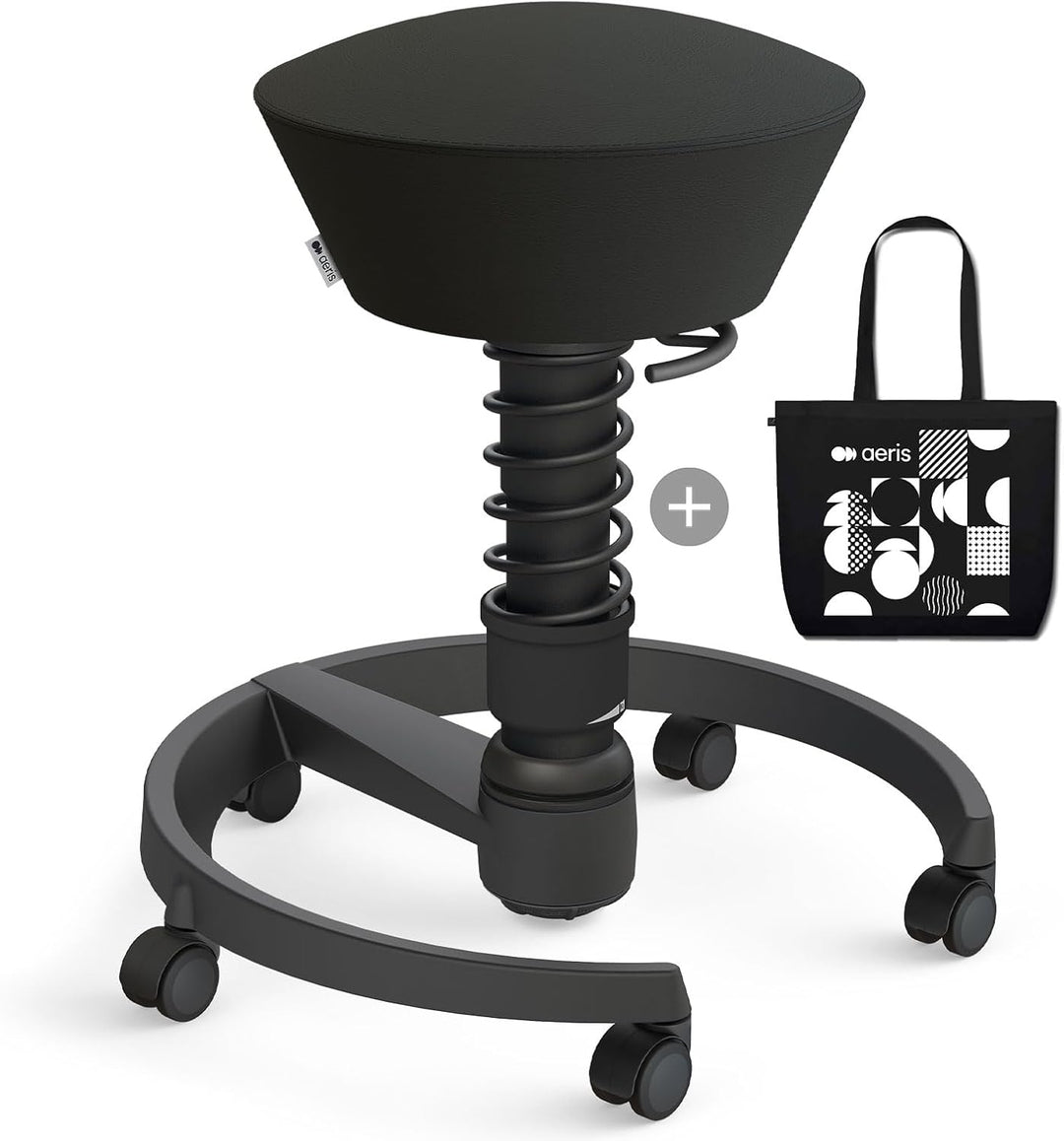 aeris Swopper – Ergonomischer Hocker – Bürohocker höhenverstellbar – Vielseitiger Schreibtischstuhl