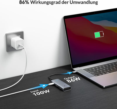 USB C HUB HDMI [Vollständig] USB C Multiport für Handy, Tablet und Laptop, SETMSPACE Docking Station