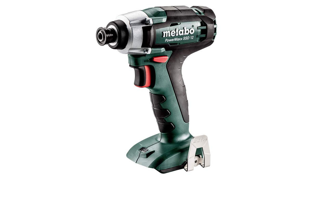 Metabo Akku Schlagschrauber SSD 12 (12 V, ohne Akku, mit Arbeitslicht, Gürtelhaken, kompaktes Design