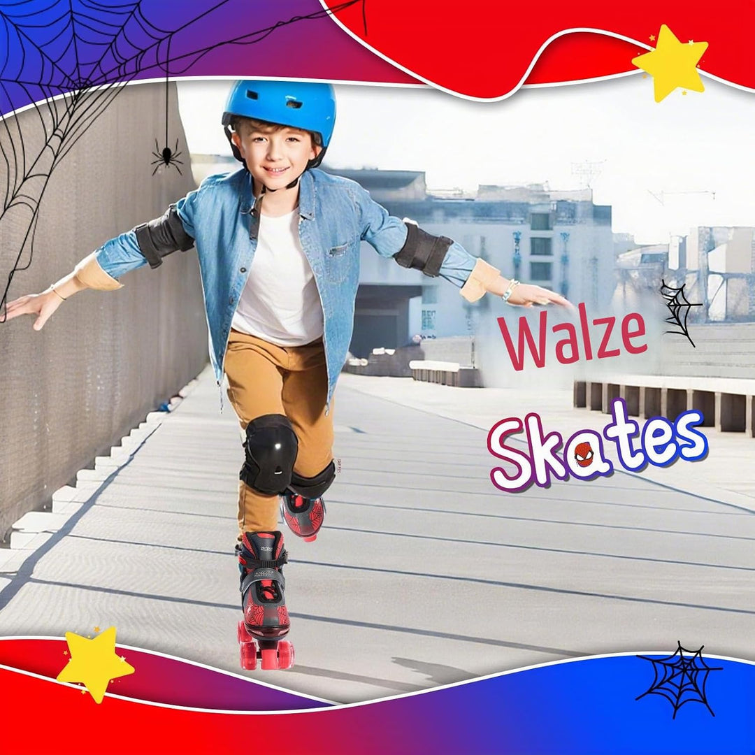 Nattork Kinder Rollschuhe für Jungen und Mädchen, 4 Grössen verstellbar, Quad Skates mit leuchtenden