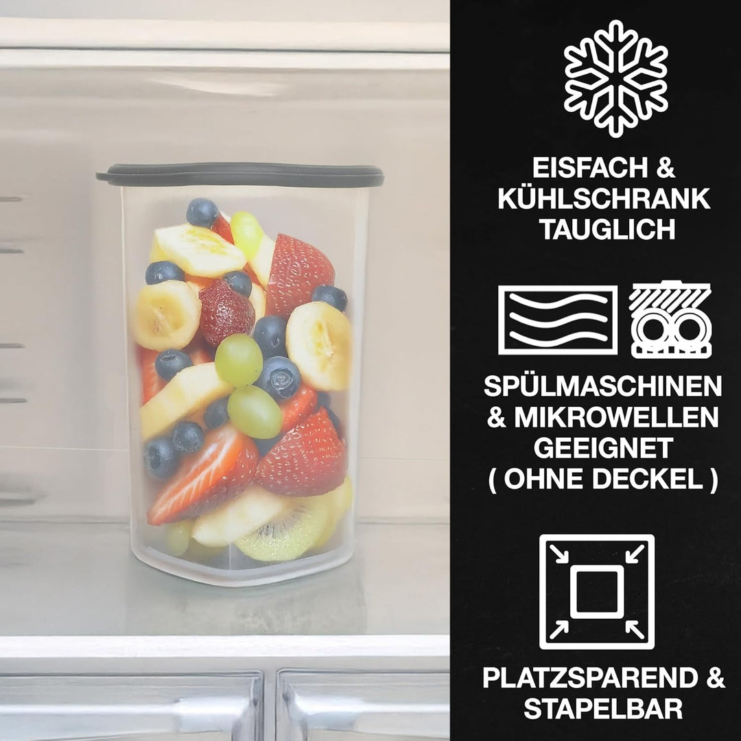 Moritz & Moritz 12er Set Vorratsdosen mit Deckel Luftdicht - Lebensmittelecht für Lebensmittelaufbew