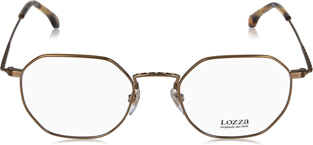 Lozza Unisex Sunglasses 50 Matt Antique Gold, 50 Matt Antique Gold