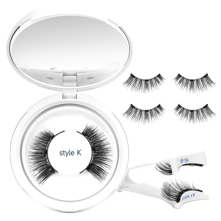 Higu clace Magnetische Wimpern,Magnet Wimpern Ohne Eyeliner,Magnetische Wimpern mit Applikator,Wimpe