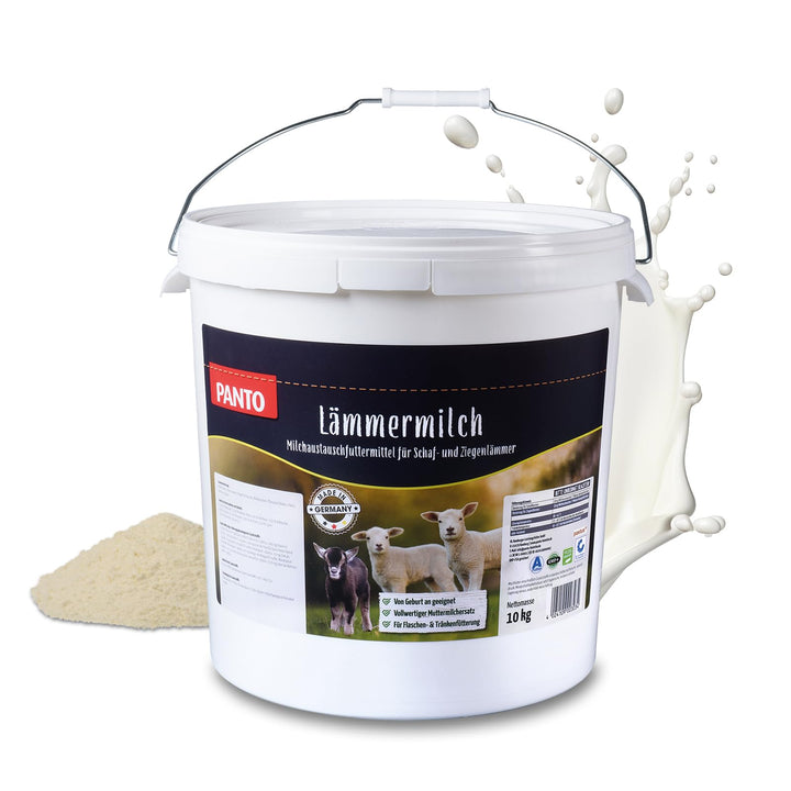 PANTO Lämmermilch Milchersatz 10 kg – Milchaustauscher für Schaflämmer & Ziegenlämmer, vollwertiger