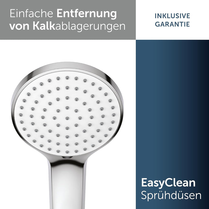 Ideal Standard B9402AA Handbrause, Anschlussgewinde G1/2, verchromt 1-Funktionshandbrause (aerosolar