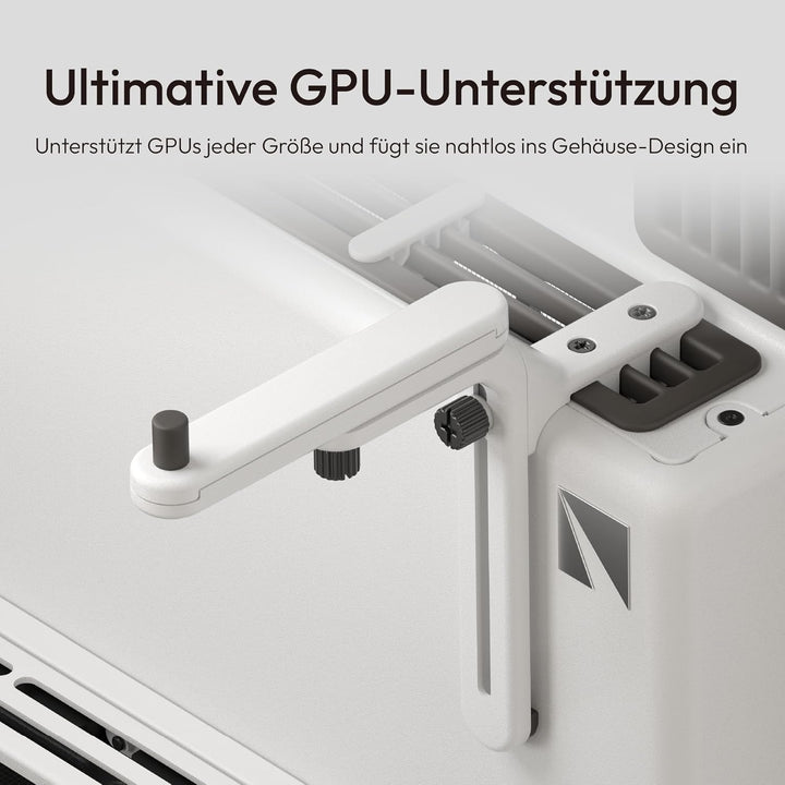 HAVN HS 420 Dual-Chamber ATX Mid Tower PC Gehäuse Weiss | Hybrid-Design, 11x 140mm Lüfter & 3X 420mm