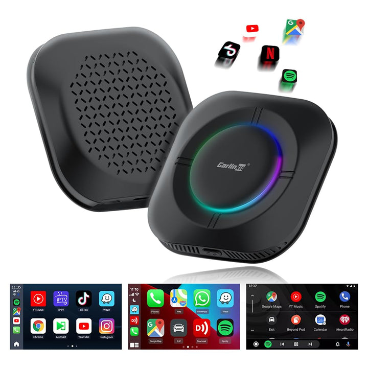 CarlinKit Android 13 CarPlay AI Box,kabelloser CarPlay-und Android Auto-Adapter für kabelgebundene C