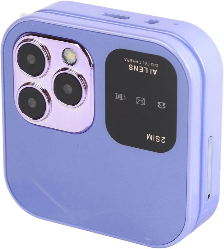 2G Klapphandy für Senioren, 2 SIM-Karten, Kleines Display, Faltbares Handy mit LED-Taschenlampe, Rüc