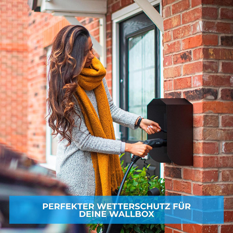 Graft Wallbox Wetterschutz | Schutzdach für e-Auto Ladestation | Zubehör für Wallboxen | Regenschutz