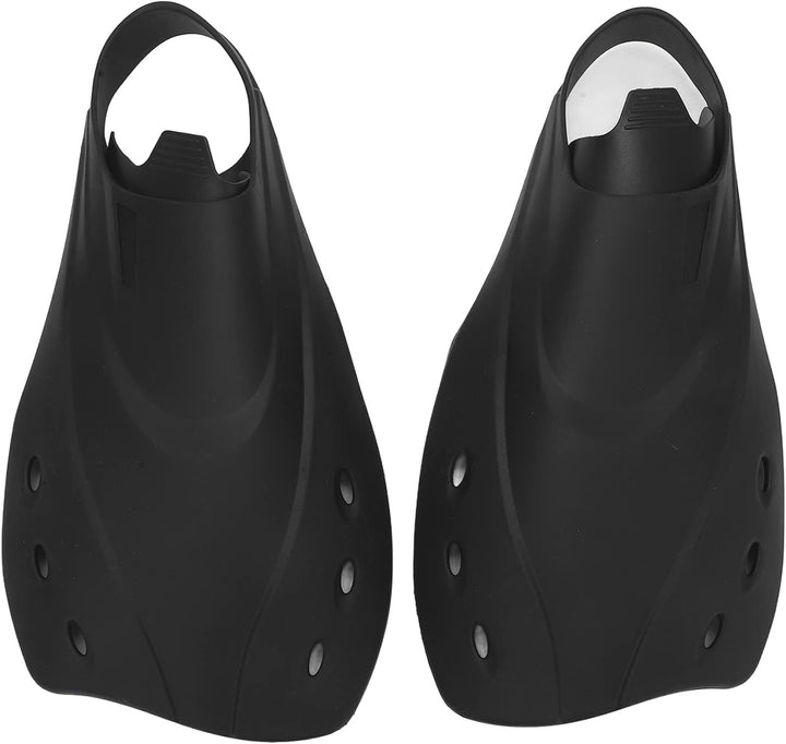 Gaeirt Verstellbare Schwimmflossen, mässige Weichheit Schwarze Kurze Flossen zum Schnorcheln zum Tau