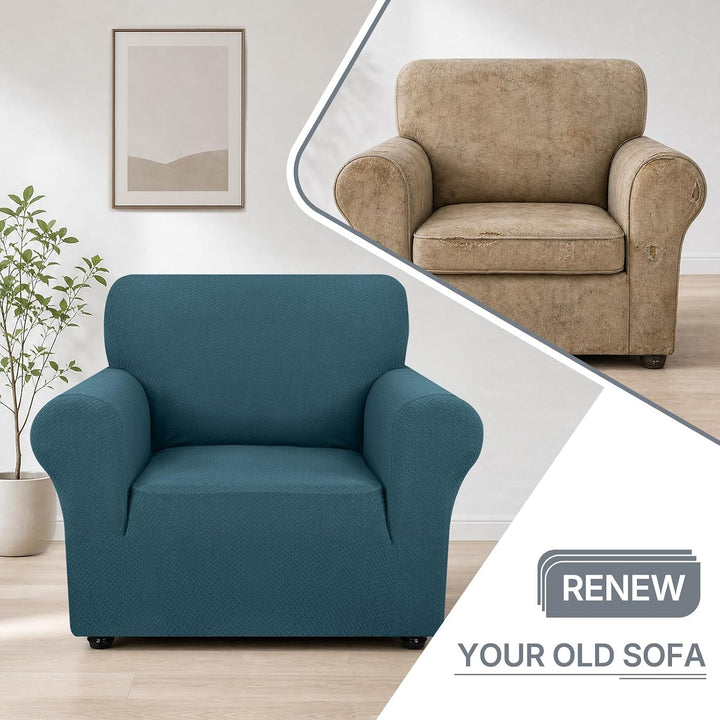 Ystyle Sofa überzug 3 Sitzer Mit Armlehne, Stretch Sofabezug rutschfest, Modern Sofa Cover Für Hunde