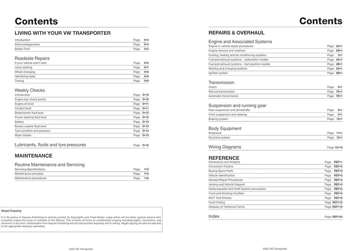 VW Transporter (water-cooled) Petrol (82 - 90) Haynes Repair Manual, Taschenbuch