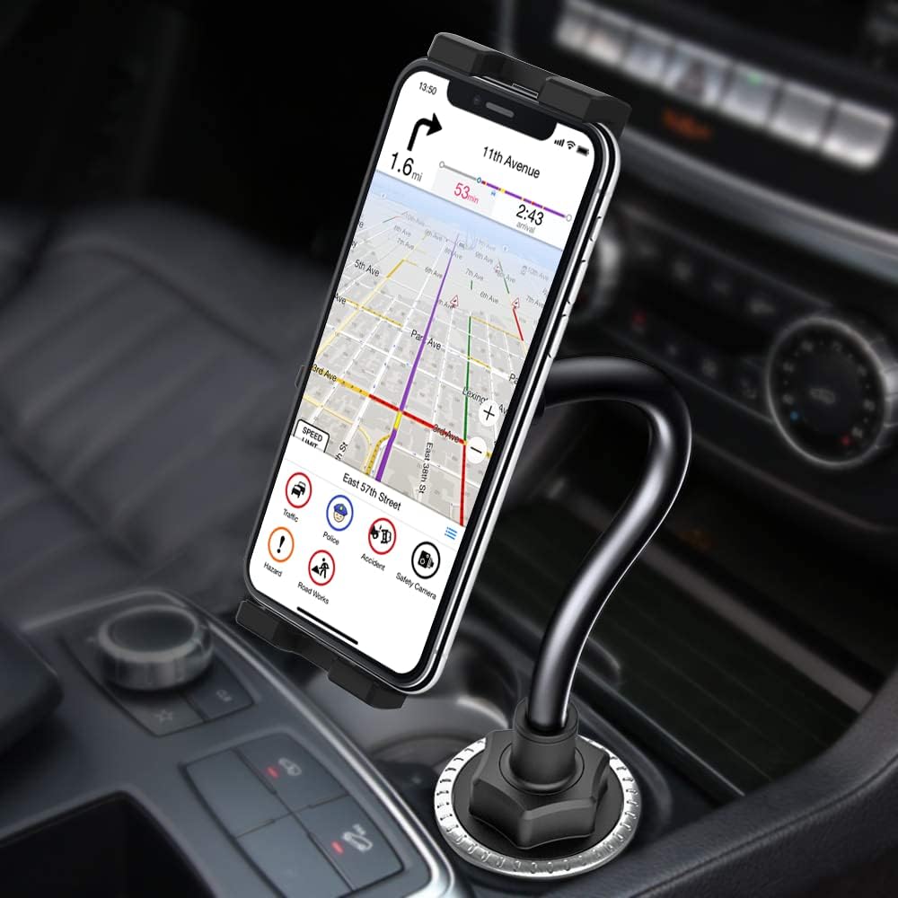 Oilcan Tablethalterungen Auto Becherhalter, Schwanenhals KFZ Tablet Getränkehalter mit Flexible Lang