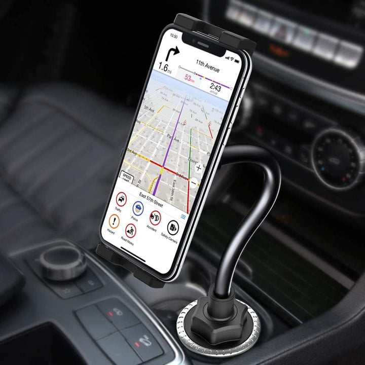 Oilcan Tablethalterungen Auto Becherhalter, Schwanenhals KFZ Tablet Getränkehalter mit Flexible Lang