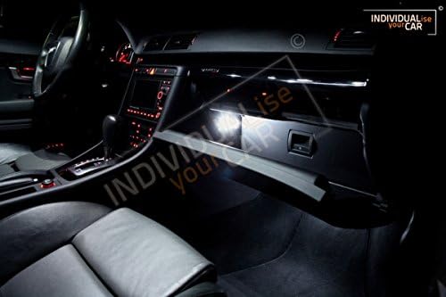 INDIVIDUALise your CAR Innenraumbeleuchtung SET für A4 B7 Limousine (Pure-White) Reinweiss, Pure-Whi