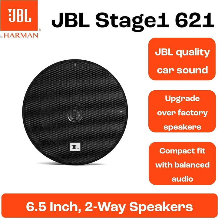 JBL Stage1 621 2-Wege Auto Lautsprecher Set von Harman Kardon - 175 Watt Car Hifi KFZ Autolautsprech