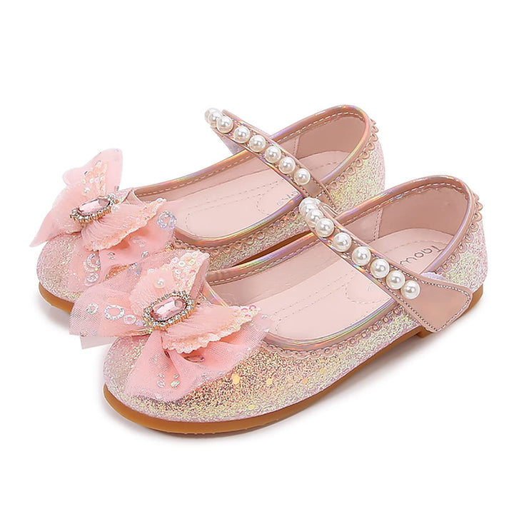 LOBTY Mädchen Prinzessin Schuhe Pailletten Kristall Schuhe Kinder Sandalen Hochzeitsschuhe Ballettsc