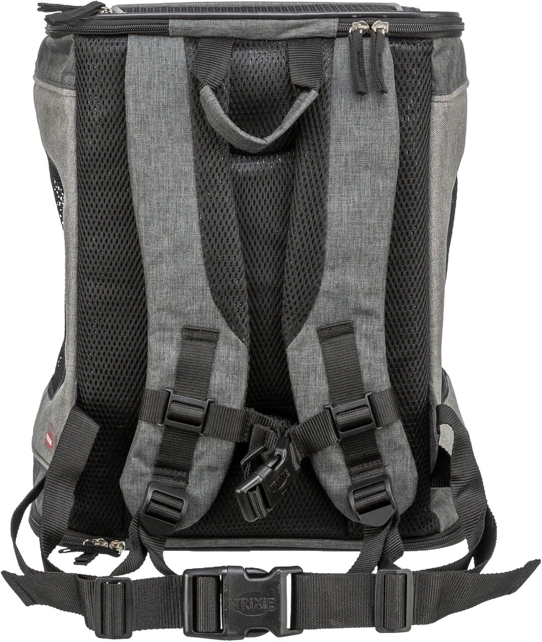 Trixie 28944 Rucksack Timon, 34 × 44 × 30 cm, schwarz/grau, 1 Stück (1er, schwarz/grau