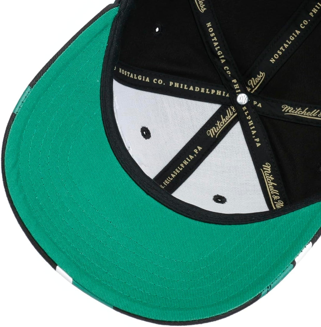 Mitchell & Ness NBA Brushed Celtics Cap Basecap Baseballcap Snapback Curved Brim Boston Einheitsgrös