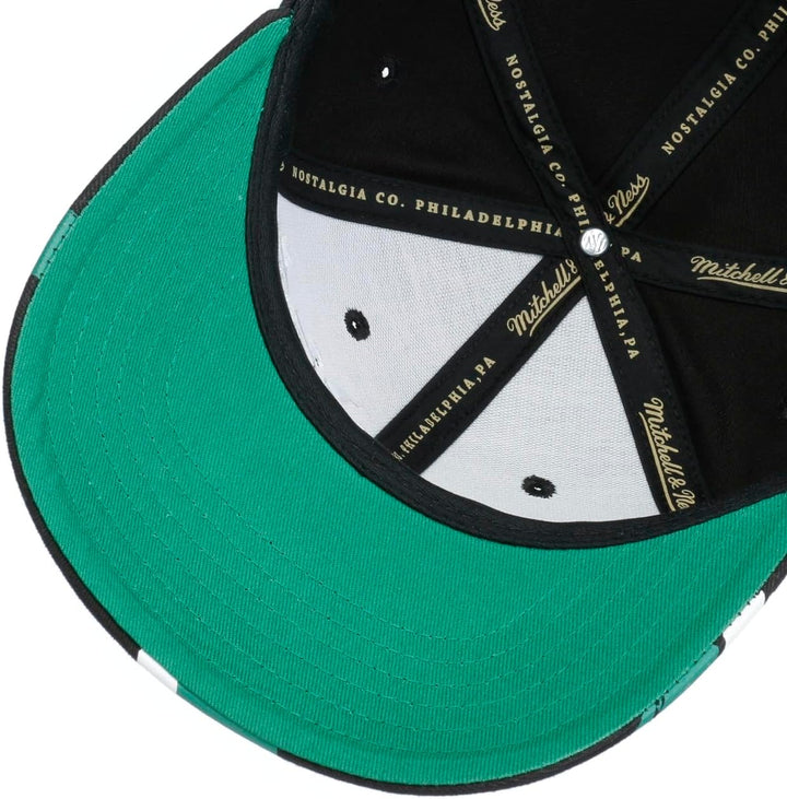 Mitchell & Ness NBA Brushed Celtics Cap Basecap Baseballcap Snapback Curved Brim Boston Einheitsgrös
