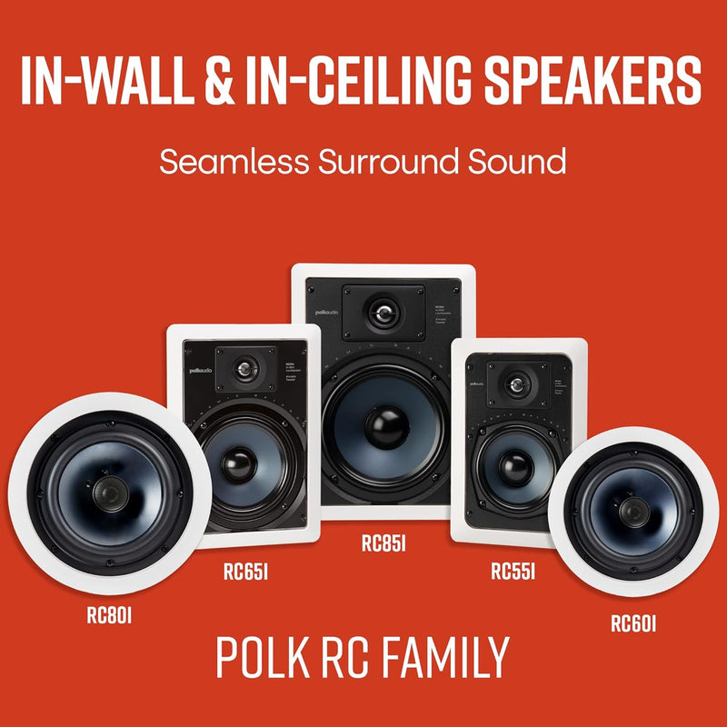 Polk Audio rc80i 2-Wege Decken-Lautsprecher (Paar, Weiss) 8 inch RC80i, 8 inch RC80i