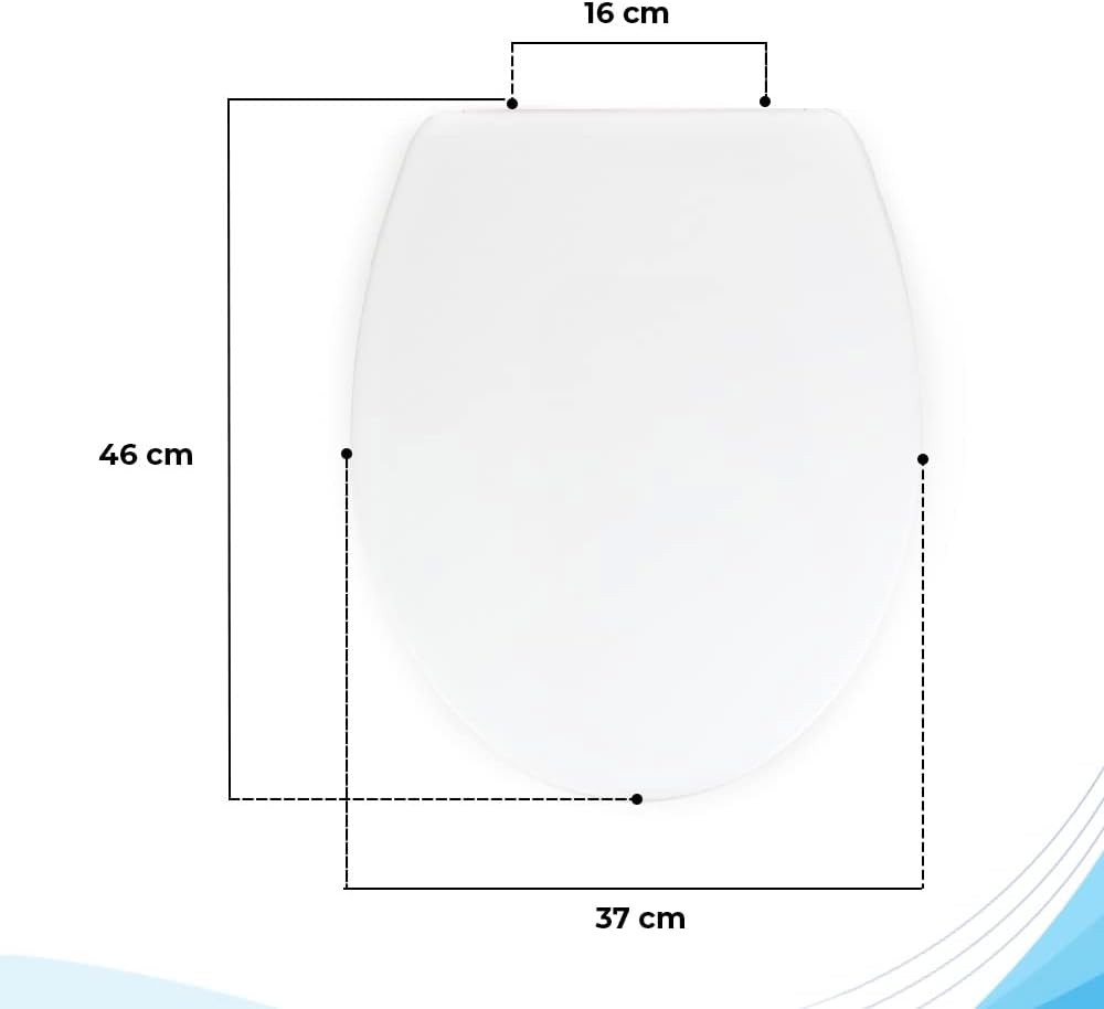 Bath4U Toilettensitz aus Urea-Duroplast mit Absenkautomatik | Farbecht | leicht zu reinigen mit dem