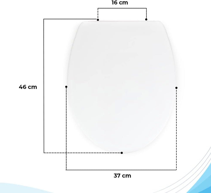 Bath4U Toilettensitz aus Urea-Duroplast mit Absenkautomatik | Farbecht | leicht zu reinigen mit dem