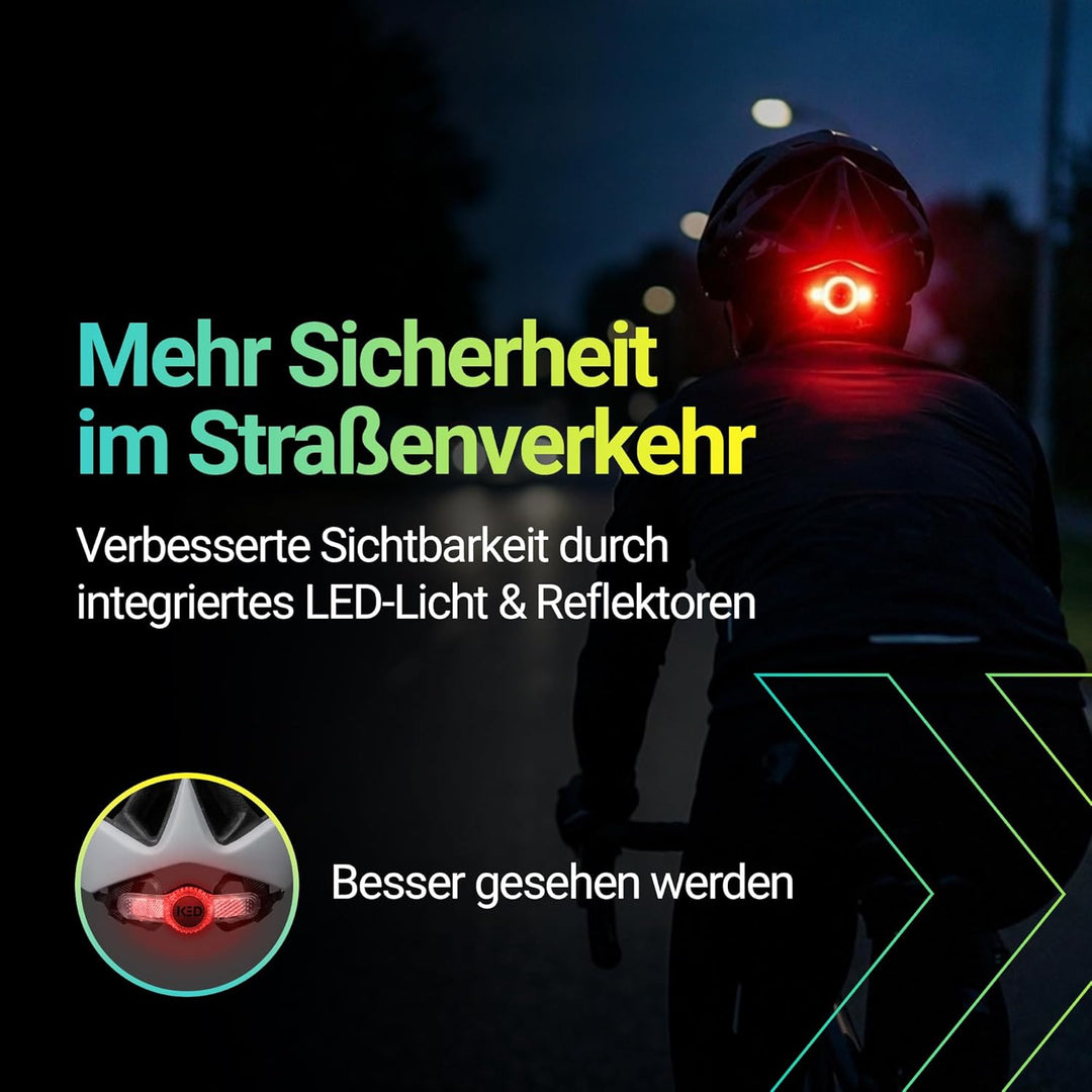 KED Spiri II Trend Fahrradhelm, Grey Matt, L (55-61cm)