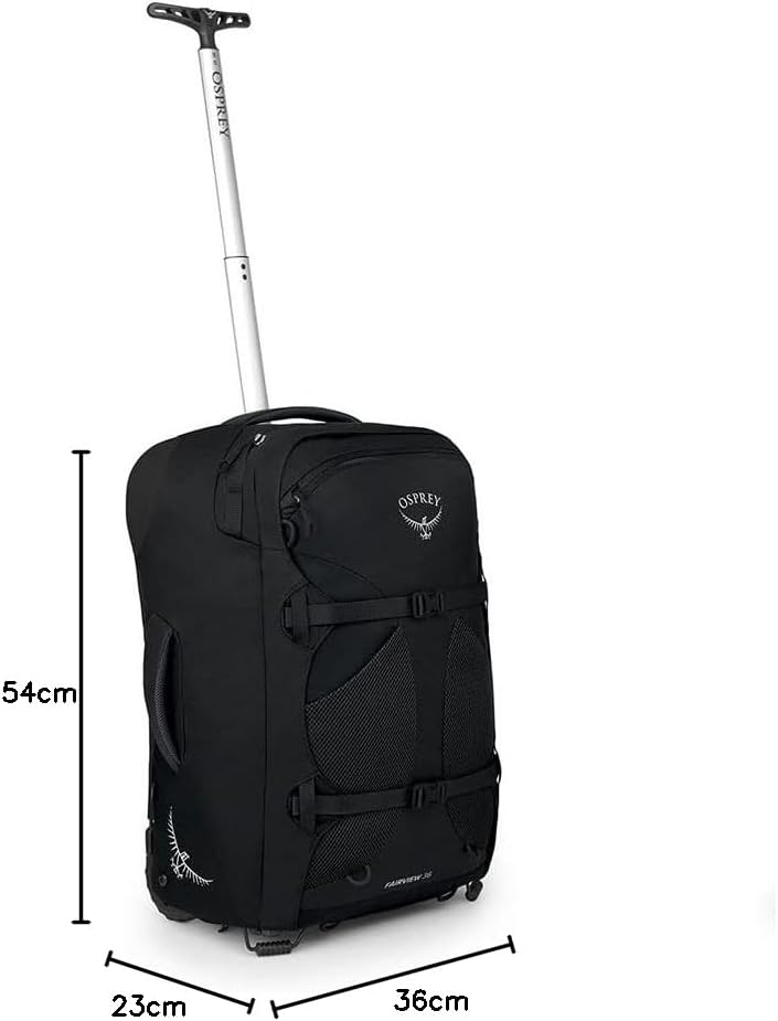 Osprey Herren Farpoint Herren Reiserucksack Rucksack (1er Pack) O/S - Fassungsvermögen 36L Schwarz,