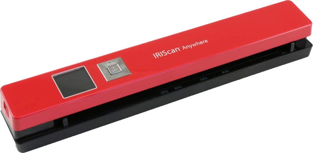 IRIS IRISCan Anywhere 5 Einzelblatt-Scanner (USB und Akku betrieben 300/600/1200 dpi JPEG/PDF 1,44 T