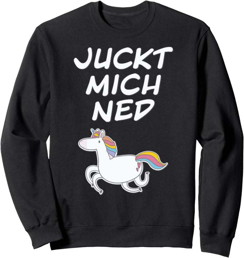 Juckt mich ned Einhorn | Lustiger Cooler Spruch für Mädchen Sweatshirt