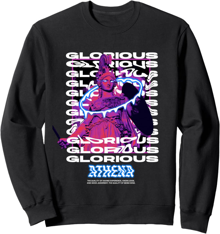 Athena Glorious Greek - Sad Aesthetic Edgy Streetwear Sweatshirt