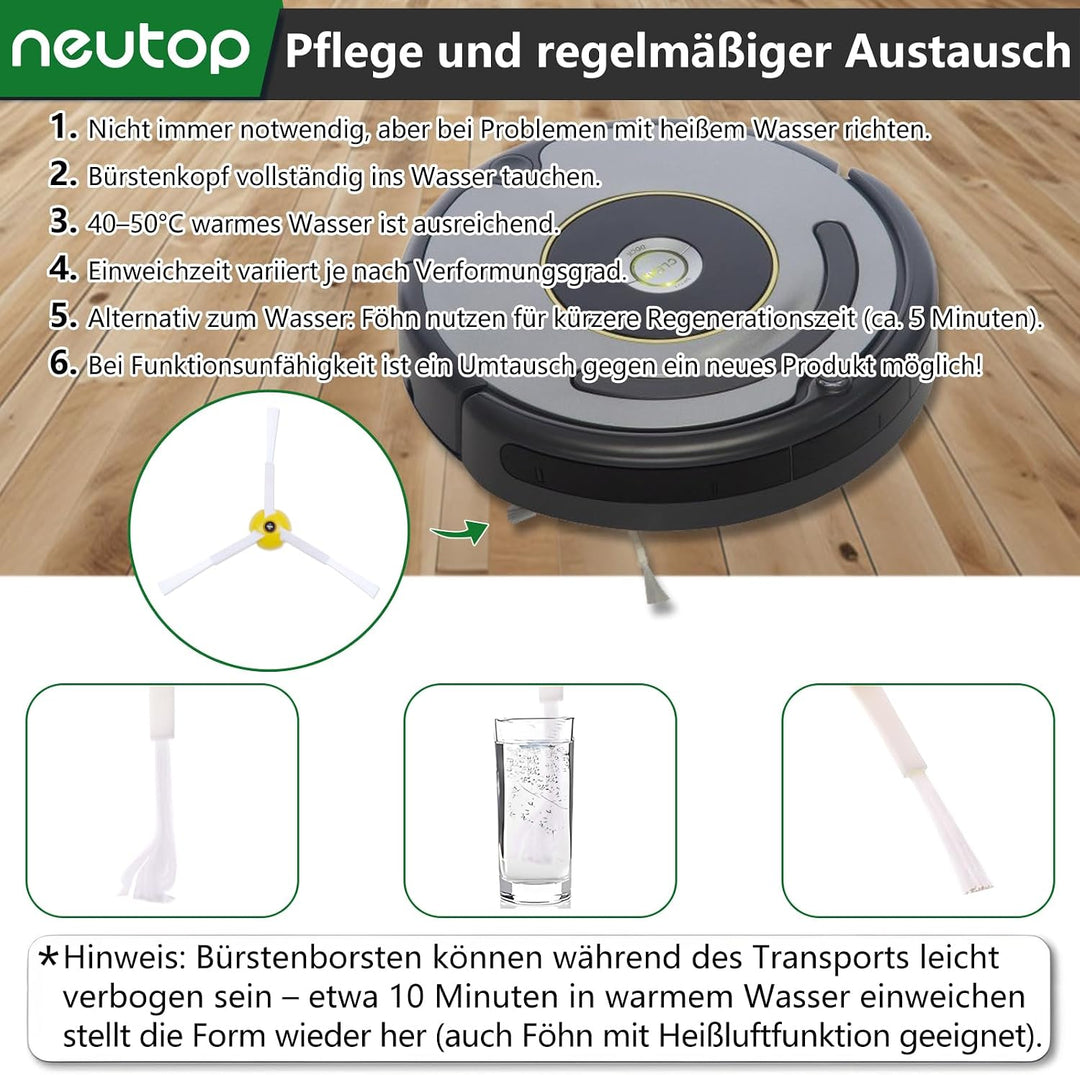 teile Nachfüllen Kit für iRobot Roomba 675 677 671 670 665 655 645 Saugroboter Zubehör inkl. flexibl