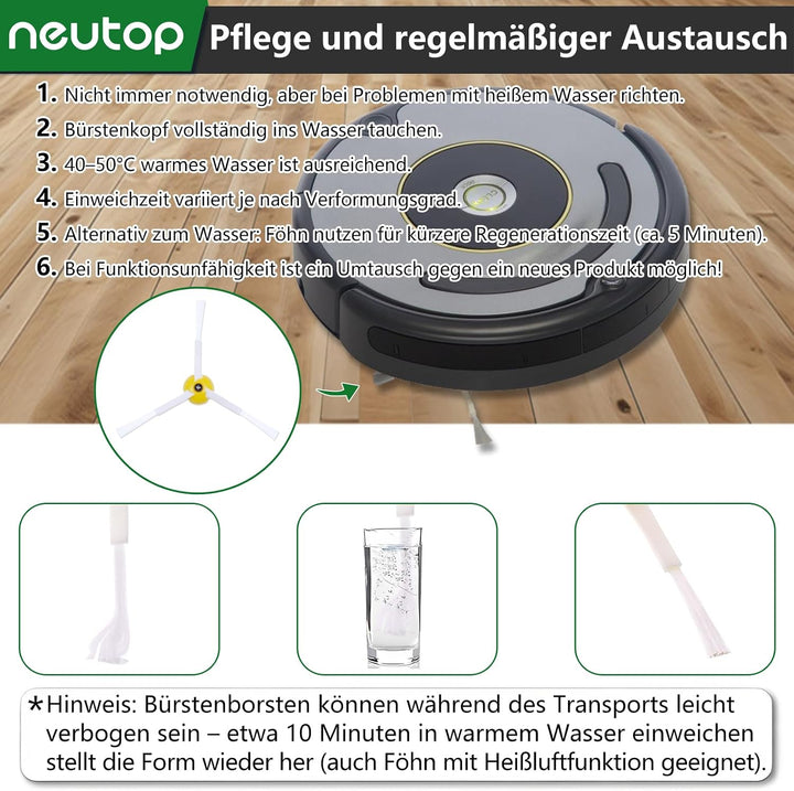 teile Nachfüllen Kit für iRobot Roomba 675 677 671 670 665 655 645 Saugroboter Zubehör inkl. flexibl