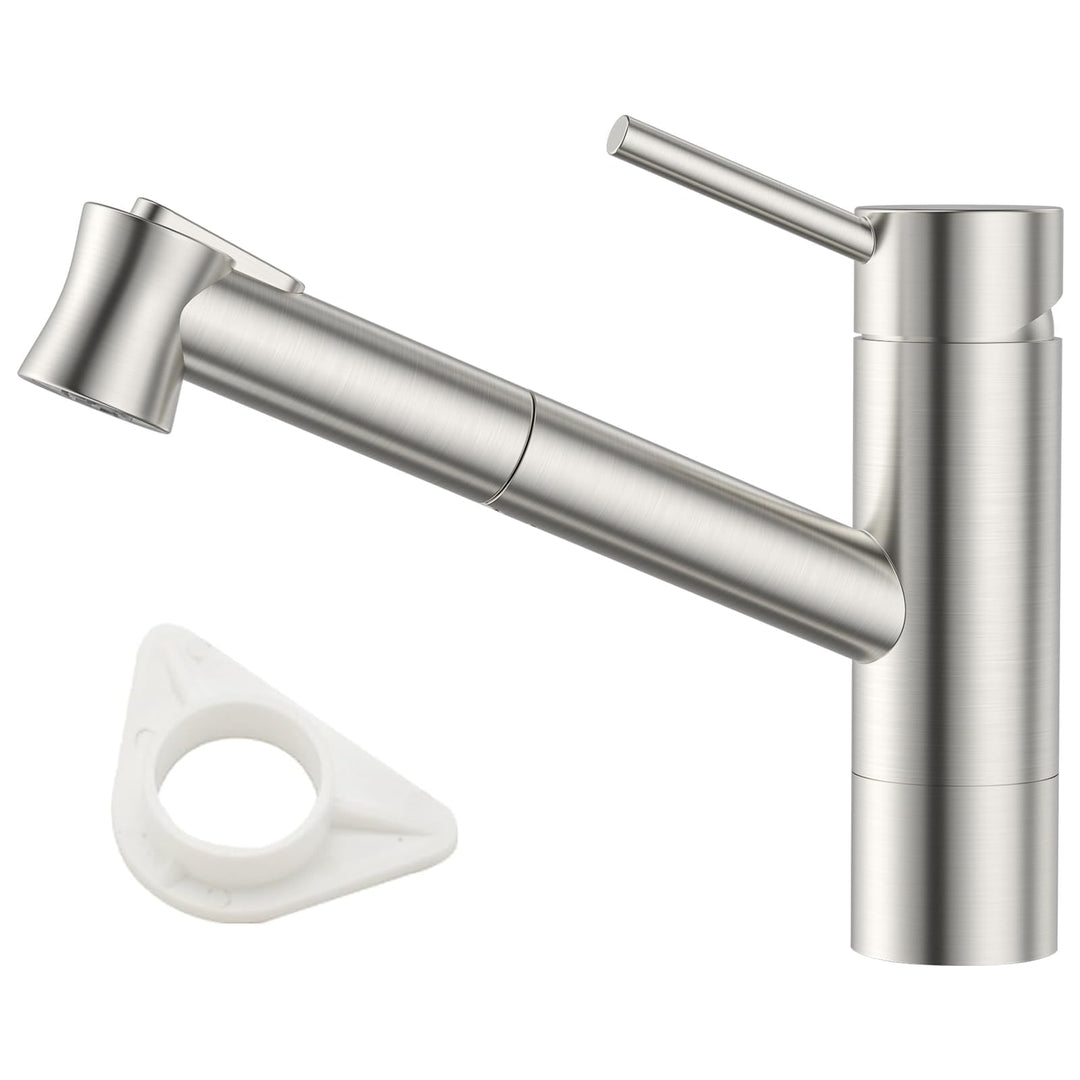 DAYONE Küchenarmatur mit Ausziehbarer Brause, Hochdruck Wasserhahn Küche, Spültischarmatur mit Herau