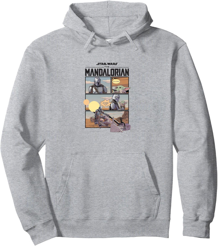 Star Wars Mando Comic Strip Pullover Hoodie