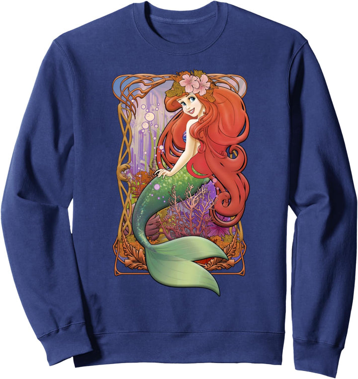 Disney Little Mermaid Vintage Portrait Poster C1 Sweatshirt