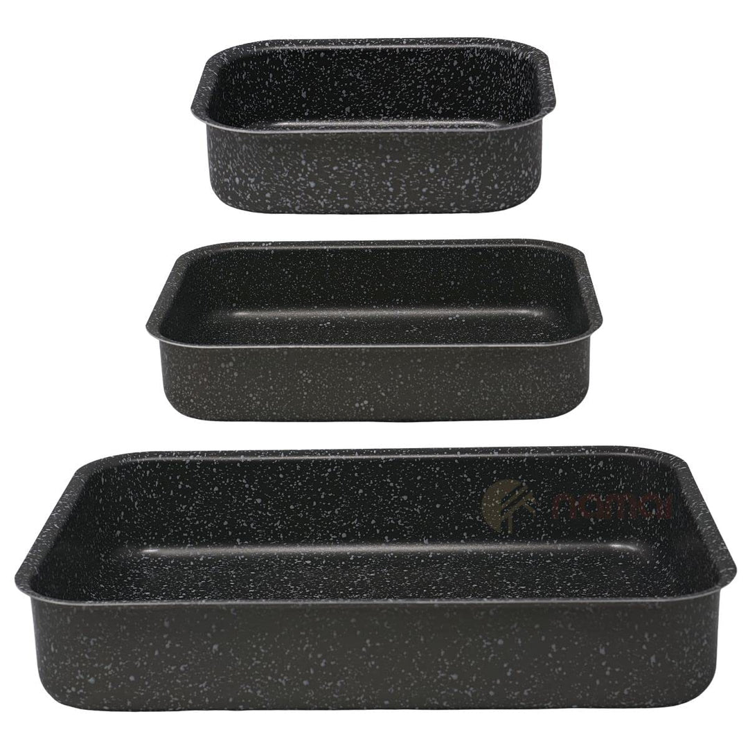 NAMAI - Set aus 3 Auflaufform - Lasagne Auflaufform - Geeignet Für Die Spülmaschine - Made In Italy