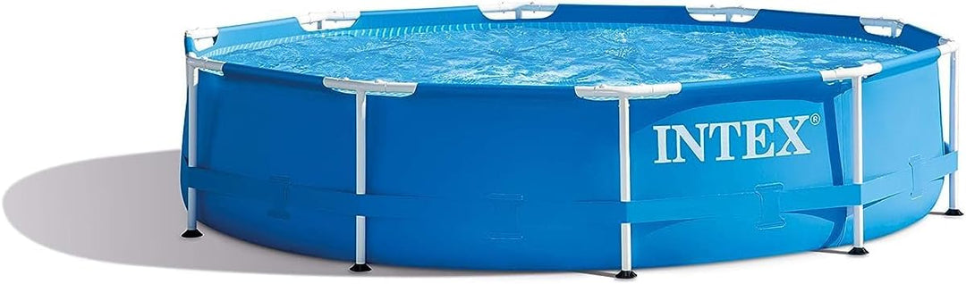 Intex Metal Frame Pool - Aufstellpool Ø 305 x 76 cm & Solar Cover - Solarabdeckplane Ø 305 cm - Für