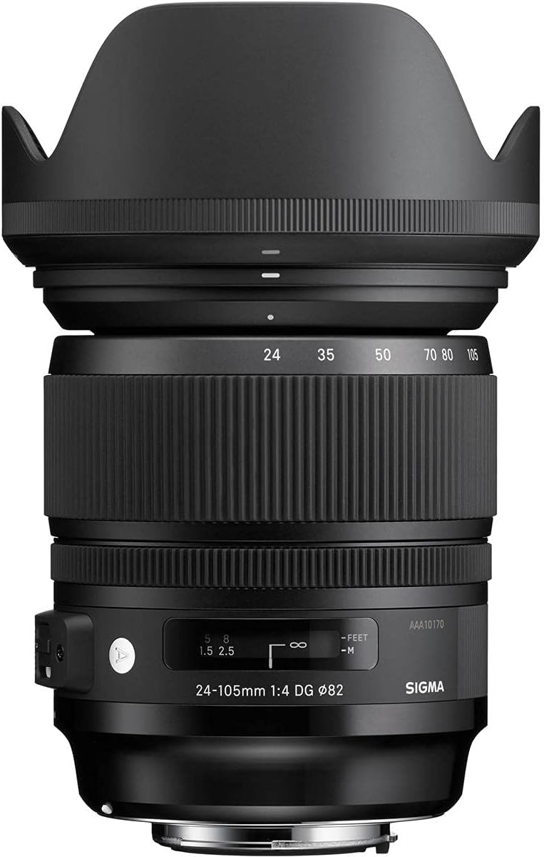 Sigma 24-105mm F4,0 DG OS HSM Art Objektiv für Nikon F Objektivbajonett für Nikon Single, für Nikon