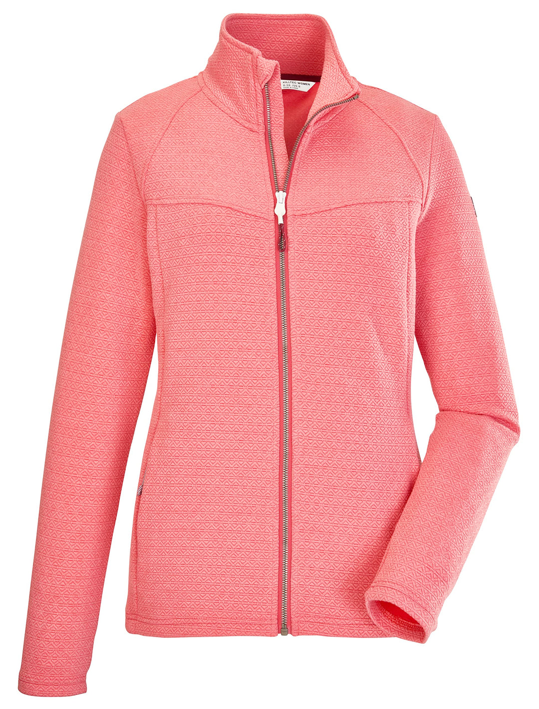 Killtec Damen Kos 102 Wmn Flx Jckt Stretchjacke mit Stehkragen/Fleecejacke 36 rose, 36 rose