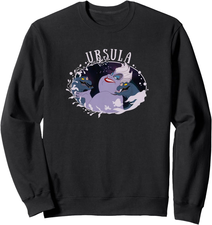 Disney The Little Mermaid Ursula Ariel Silhouette Portrait Sweatshirt